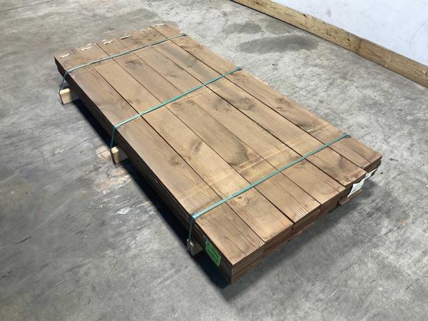 54x Grenen schuttingplanken KDI bruin 200x16x1,5cm