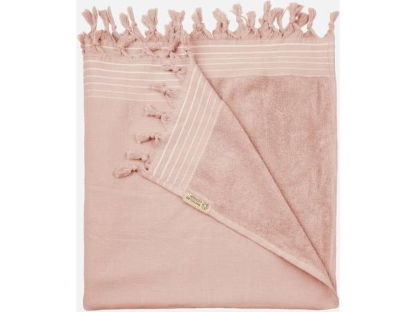 6x Walra Hamamdoek XXL - 200x200cm - Poeder Roze