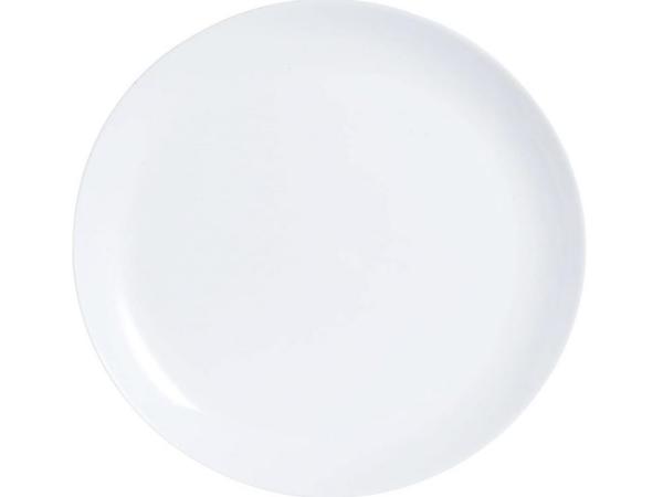 Luminarc Diwali borden, plat, opaal, 25 cm, wit, 6 stuks