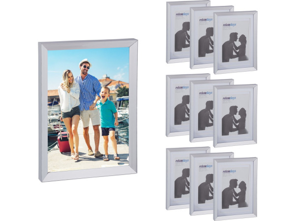 Fotolijst set van 10 - 13 x 18 cm - verticaal & horizontaal
