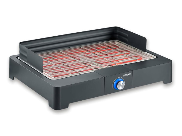 Severin PG 8565 - Elektrische Tafelgrill - 2200W - Zwart/RVS