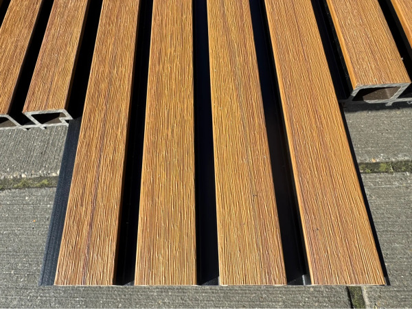 40x Composiet Gevelpaneel Teak 2900 x 200 mm x 28 mm 