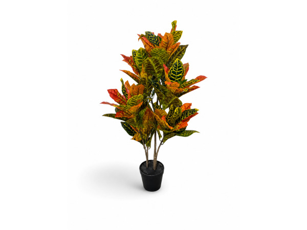 5x Croton Kunstplant van 90 cm 