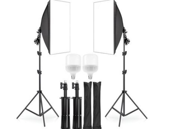 FOTOLAMPEN STAND SOFTBOX 50X70cm
