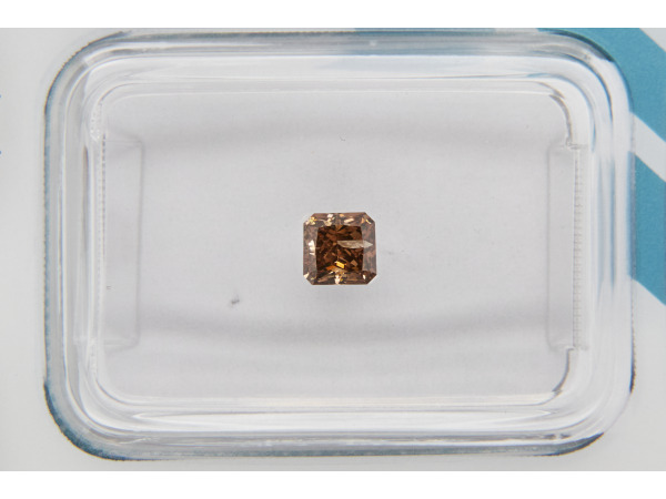 Natuurlijke diamant – Vierkant – Fancy geelbruin