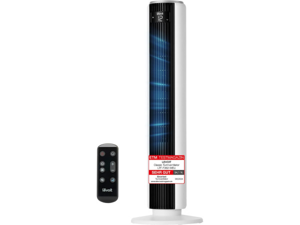 Levoit stille torenventilator - 26W -  4 modi - 12 snelheden