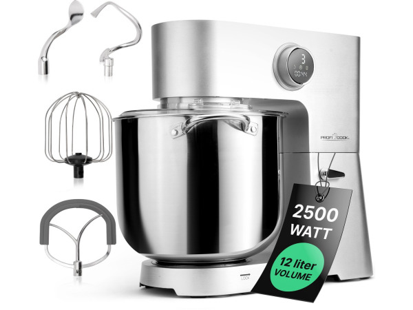ProfiCook KM 1254 - Keukenmachine XXL - 12liter - 2500W
