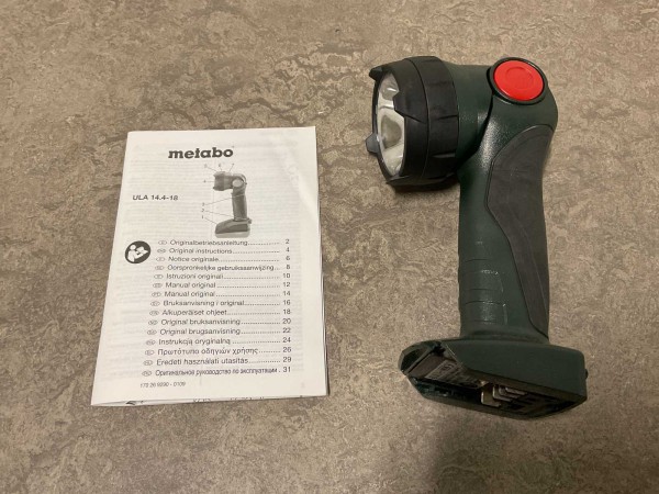 metabo-handlamp-ula-144-18