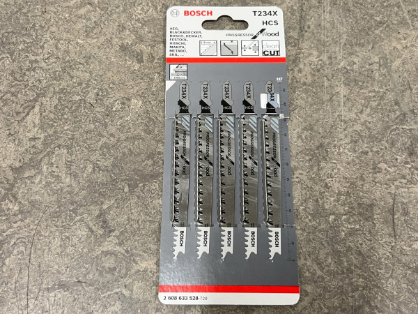 8x Bosch decoupeerzaagblad T243X 5-pack Progressor for Wood