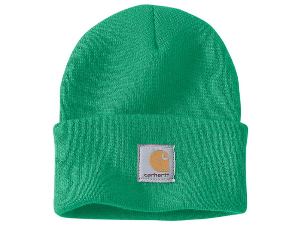 3x Carhartt A18 Knit Cuffed Beanie Malachite Een Maat