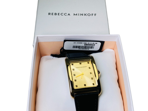 Rebecca Minkoff | Gold Tone & Black Leather