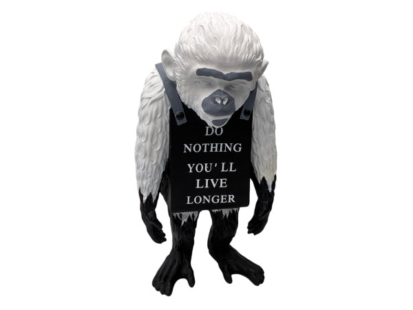 Uniek Pop-Art Sculptuur 'Do Nothing Monkey'