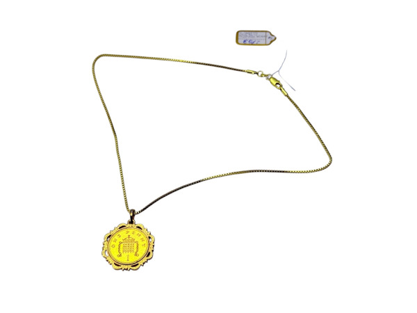 Exclusieve 'Elizabeth II' Munt Stijl Ketting 