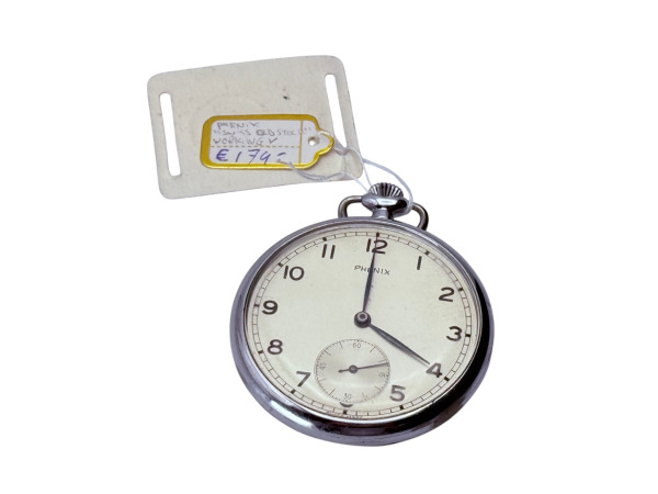Phenix | 'New Old Stock' Zwitsers Zakhorloge Guilloche Kast