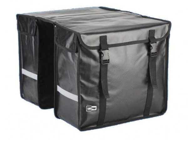 Lastpak Bisonyl - Dubbele Fietstas - 46 l - Zwart