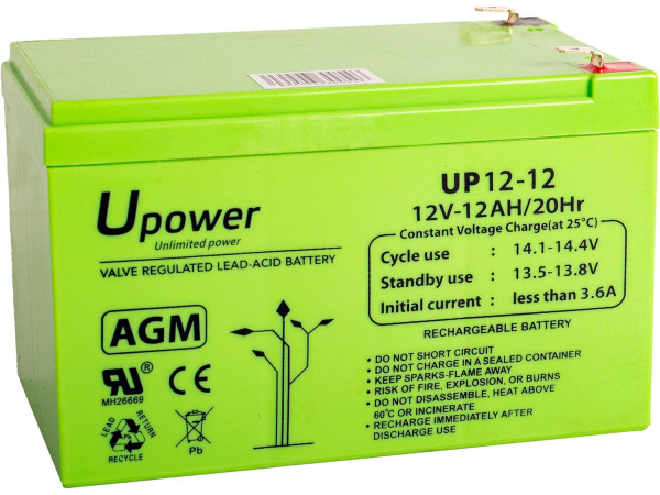 Master U-Power 12ah 12v agm-Accu