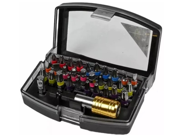 Universele schroefbitset - PH, PZ, Inbus & Torx - 32-delig