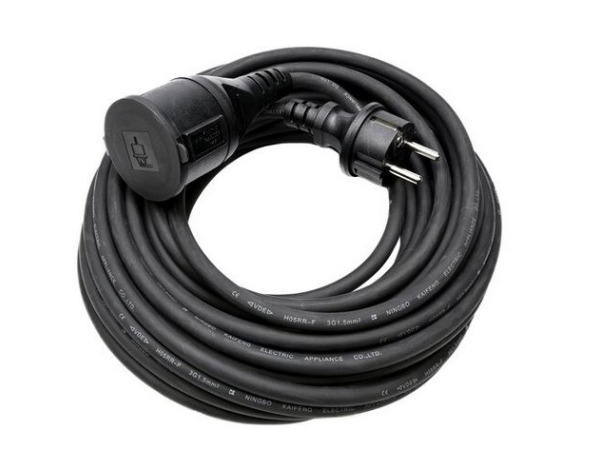 Benson Verlengsnoer rubber 15 meter spatwaterdicht - 3 x 1,5