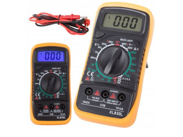 Digitale stroommeter multimeter spanningstester