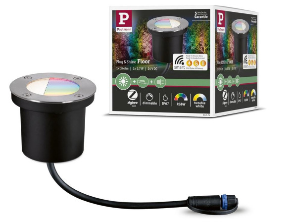 Paulmann 94274 LED Plug & Shine ZigBee vloerinbouwlamp