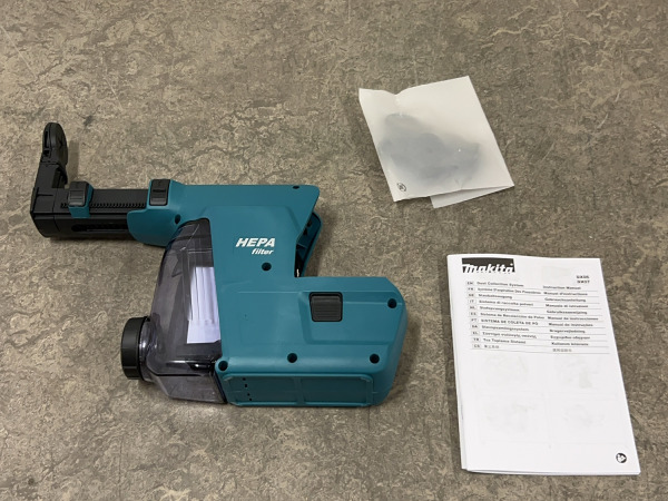 Makita stofafzuigadapter met opvang DX07