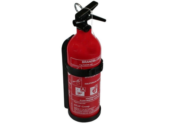 Compacte poederblusser 1 kg geschikt voor brandklassen ABC