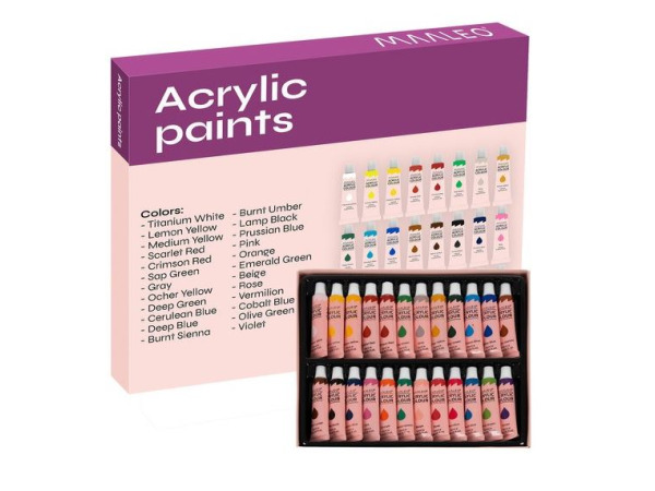 Maaleo Acrylverf 24pcs.- 12ml