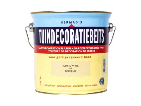 2x Hermadix tuindecoratiebeits 2,5L allure wit