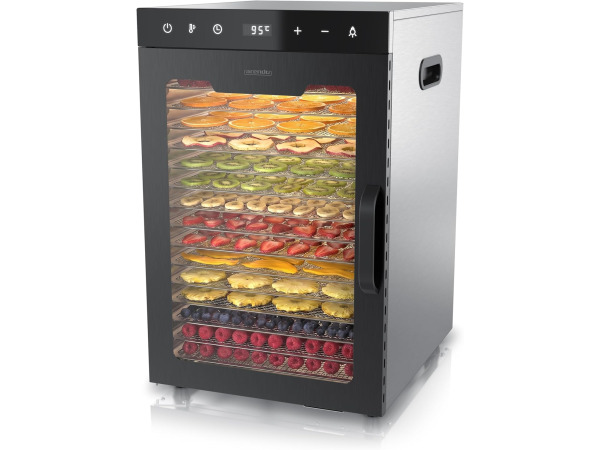 Arendo voedseldroger met 16 roosters - 1000 W  - LED