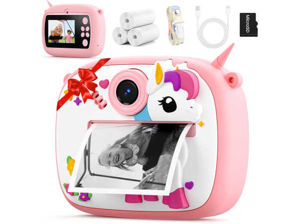 kindercamera met afdrukfunctie 1080p - 32GB SD-kaart