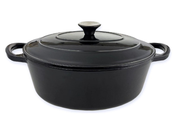 Le Bergier - Gietijzeren Braadpan - Zwart - 4,3L - Ø36,5 CM