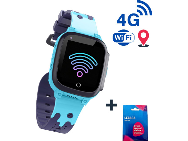 Kids Smartwatch GPS Horloge -Tracker SOS Video Inc SIMkaart