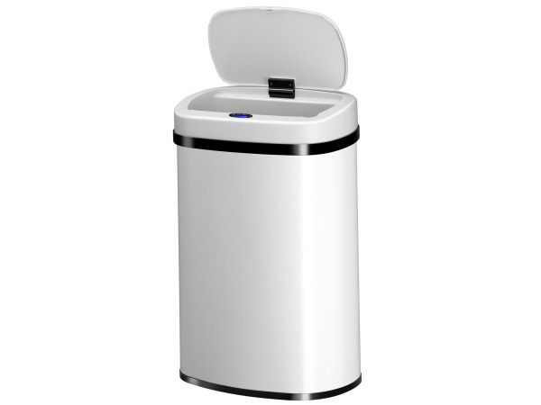Automatische Prullenbak - 50 Liter - Wit - Rechthoek