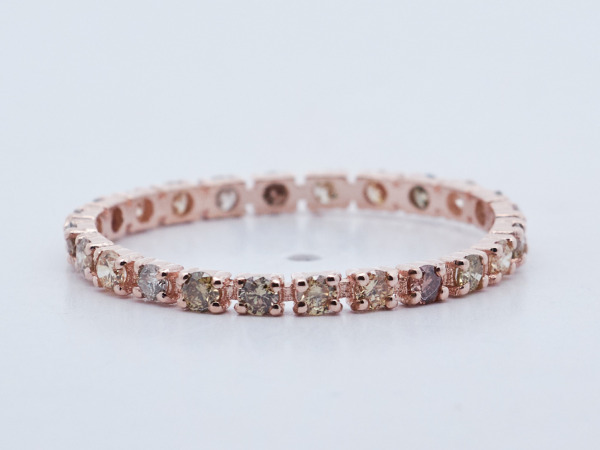 Ring met natuurlijke diamanten – Meerkleurig  0,34 ct