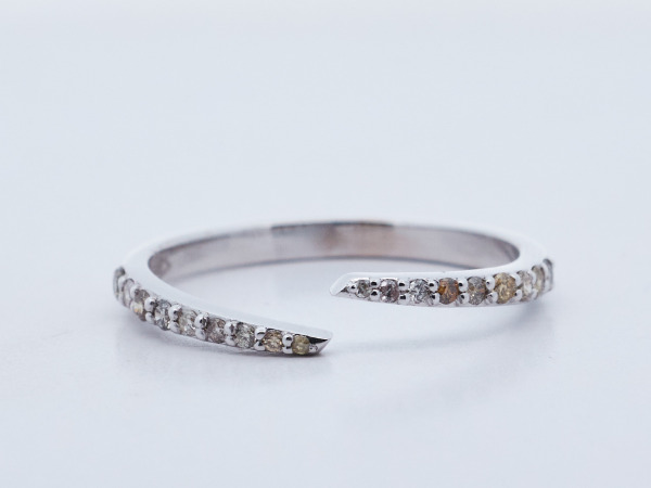 Ring met natuurlijke diamanten – Meerkleurig 0,19 ct