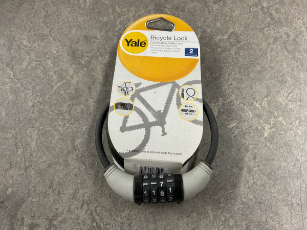 6x Yale fietsslot met cijfercode 120cm