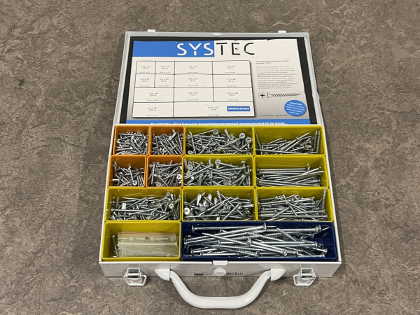 Systec spaanplaatschroeven assortimentskoffer - 13 maten