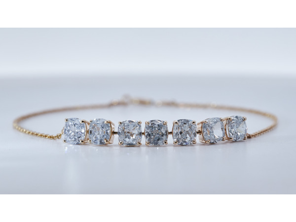 14k geelgouden armband met 3.38 ct LG diamanten