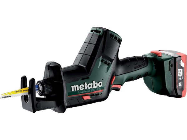 Metabo SSE 12 BL Reciprozaag 12V 4.0Ah Set