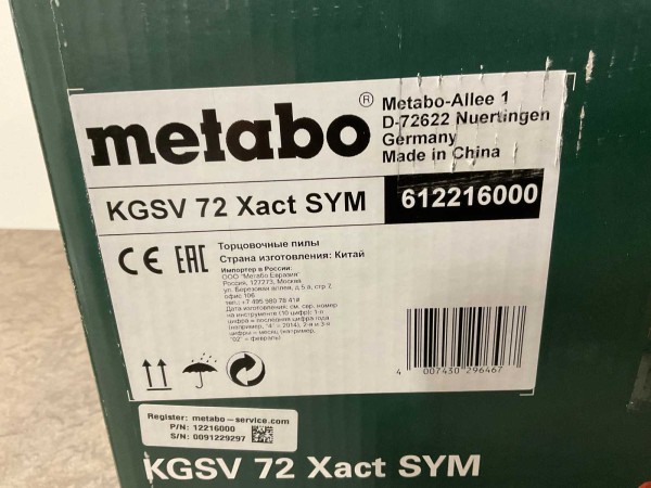 metabo-afkortzaag-kgsv-72-xact-sym