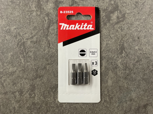 20x Makita schroefbit 3-pack B-23525 SL4,5x25 mm