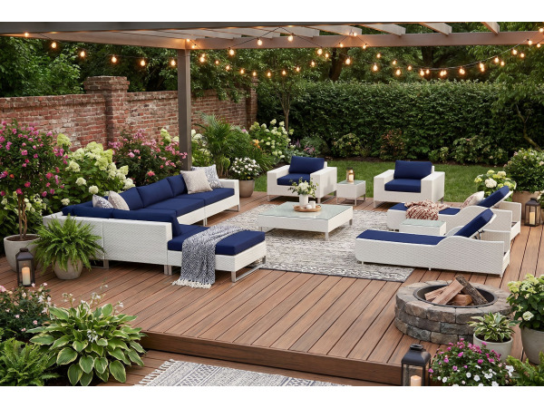 Loungeset incl. kussens 13-delig
