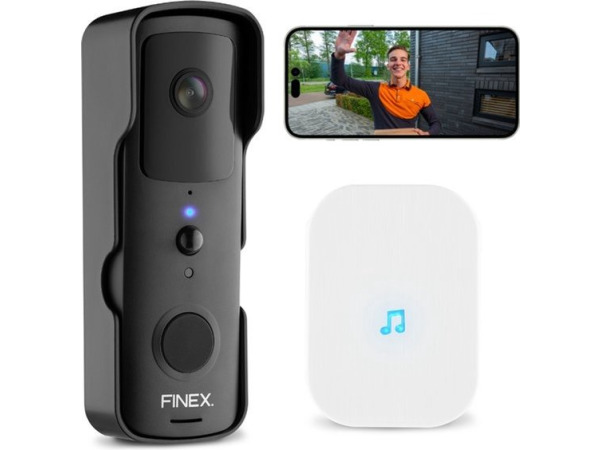 Finex draadloze videodeurbel WiFi met binnenbel