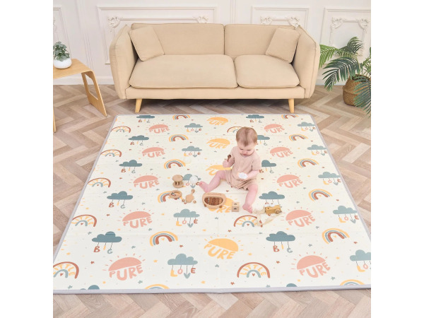Superbe bebe opvouwbare speelmat XXL 180x200x1,5