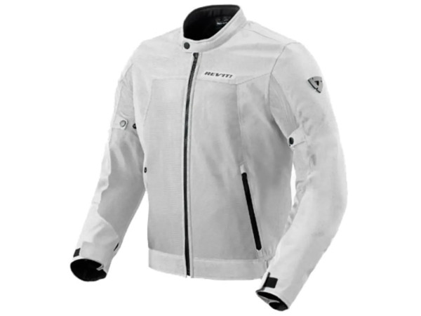 REV'IT! Eclipse 2 doorwaai motorjas zilver/grijs XL