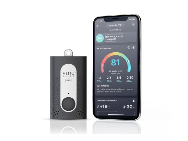 Atmotube PRO draagbare luchtkwaliteitsmonitor