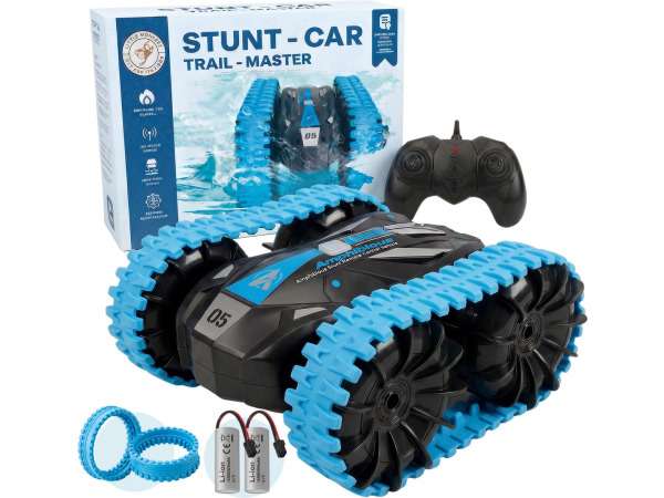 Little Monkeez RC auto blauw waterdicht offroad 2 accu