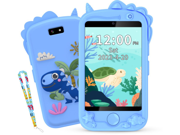 LEROYS kindertelefoon speelgoed blauw