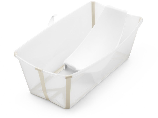 Stokke Flexi Bath bundle + newborn support sandy beige