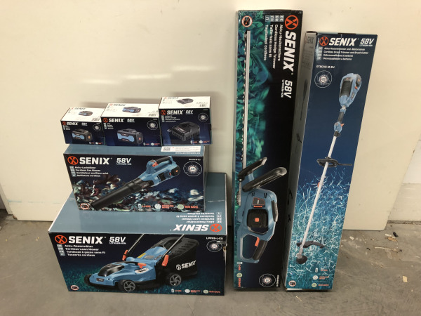 Senix accu-tuinonderhoud set 7-delig